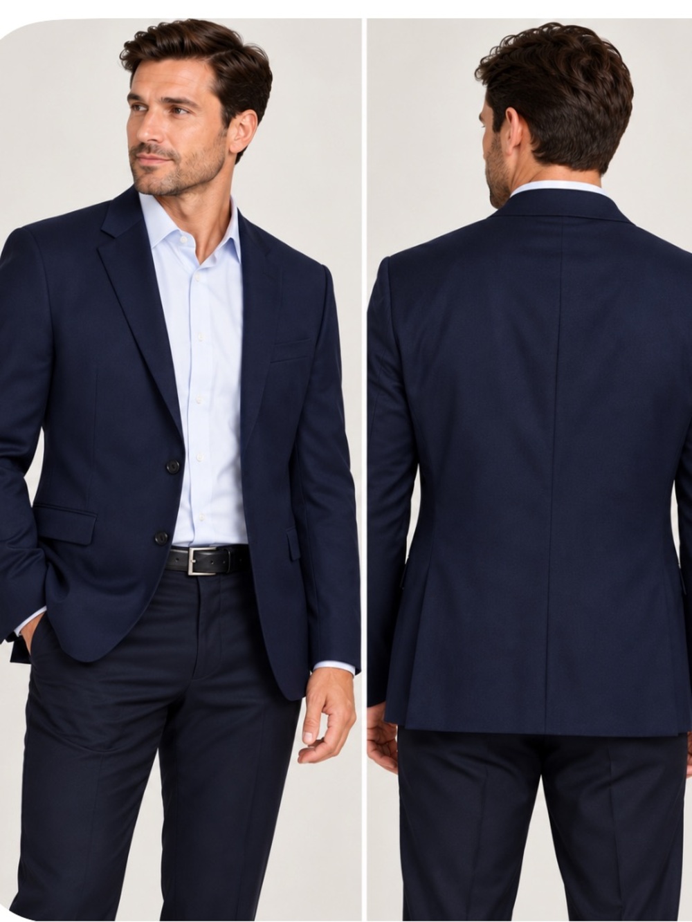 Hugo boss super 100 Classic navy blue Men's Blazer size 44R office